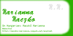 marianna maczko business card